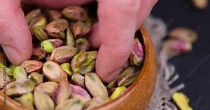 peeled dried pistachio nuts with salt, delicious salted green pistachios without shells
