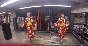 Japanese girls combine traditional costumes with tap dancing in impressive videos