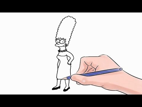 How to Draw Marge Simpson Easy Step by Step