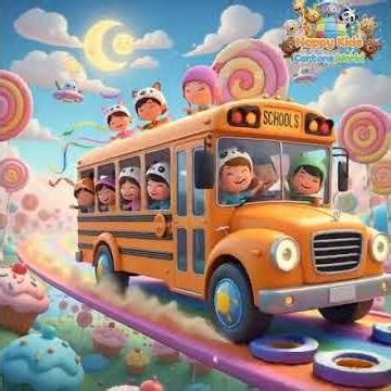School Bus Poem for Kids | Dancing Children Song | Happy Kids Cartoons World
