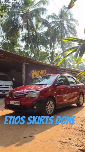 ETIOS SKIRTS DONE #shortvideo #etios #modifications #road_runner #automobile