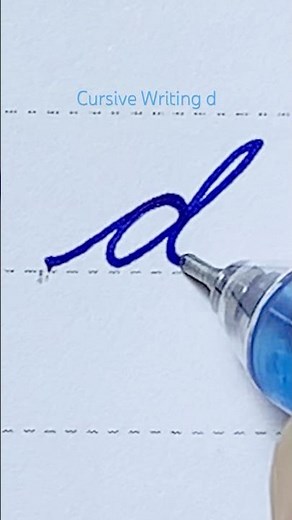 How to Write in Cursive Small Letter d | Cursive Writing a to z abcd | Cursive Handwriting Practice