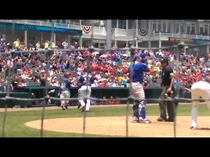 Josh Hamilton homers in his final at-bat at Double A Frisco