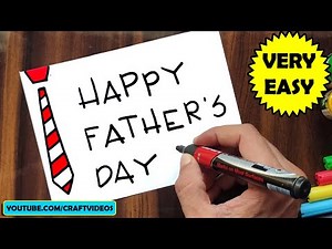 HOW TO DRAW FATHERS DAY CARD | Fathers Day Drawings