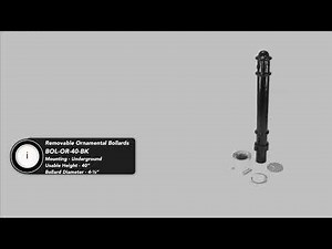 BOL-OR Removable Ornamental Steel Bollards