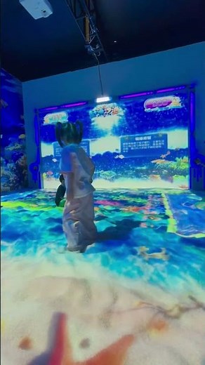 Amazing Interactive Sand Beach | Immersive Interactive Projection Floor Experience