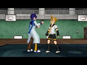 MMD fight Len/Kaito motion and wav download