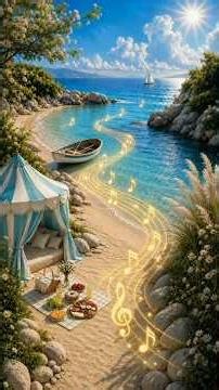 🎵🌞 Sommerträume am Meer 🌊 Sanfte Entspannungsmusik für Kinder #shorts