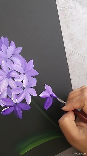 685K views · 10K reactions | Painting Pretty Purple Flowers #purpleflowers #floralart #floralartistry #flowerartist | Colors N Shades-The magical Rendering | Facebook