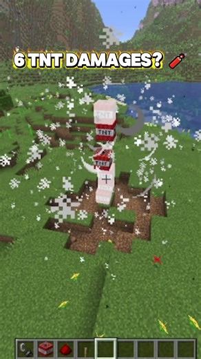 6 Block TNT Test BOOM 💥 #minecraft #shorts