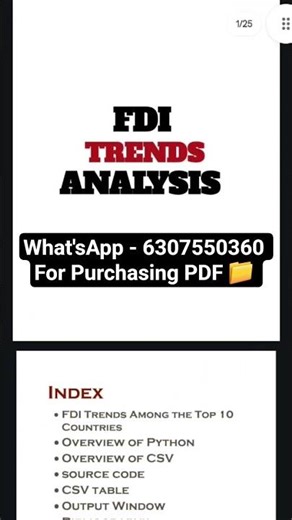 IP Project File || CLASS 12th [2025-26] || FDI TRENDS ANALYSIS