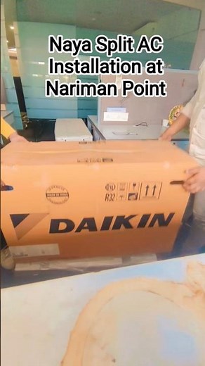 New Split AC Installation At Nariman point #shorts