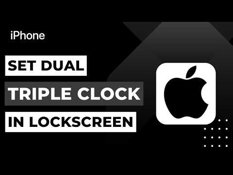 How to Set Dual Triple Clock in iPhone Lockscreen !