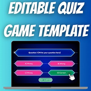 Editable PowerPoint Quiz Game Template – Interactive Review for Any Subject