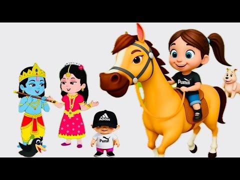 4K HDR Chhoti Chhoti Gaiya 🐄 | Chal Mere Ghore 🐎 Chal Chal | NurseryRhyme for Kids | #LKGTV KIDS