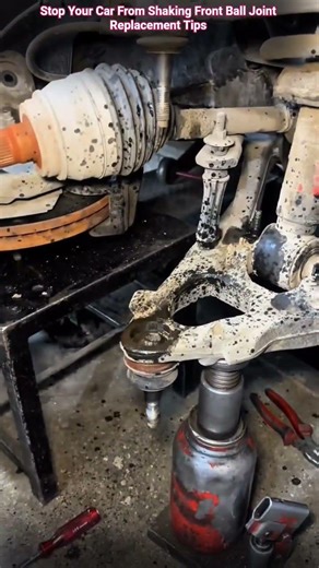 Stop Your Car From Shaking Front Ball Joint Replacement Tips #shorts #mechanic #automobile