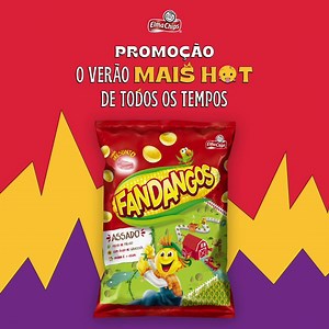 Nada é mais gostoso que comer um FANDANGOS® e ainda ter a chance de ganhar R$ 30 mil ! A promoção O Verão mais hot de todos os tempos tá cheia de prêmio, participe! Cadastre-se pelo site ou pelo WhatsApp (11) 99496 8833 e concorra. | Elma Chips