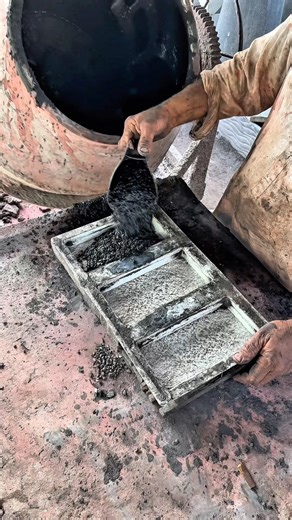 How Black Concrete Tiles Are Made | Amazing Factory Manufacturing Process