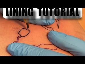 How to Tattoo Lining on Real Skin with RL7 | Professional Linework Tutorial