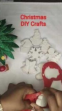 How to make ornaments from Plaster Of Paris#christmasdecoration #art#craft#fridgemagnets