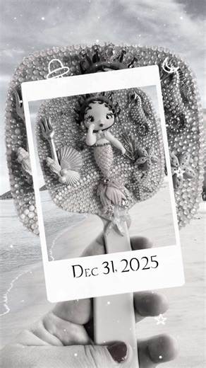 Betty mermaid mirror- clay de @Amada Hodge #lendyscrafts #amadahodge #mermaid #bettyboop #sirena