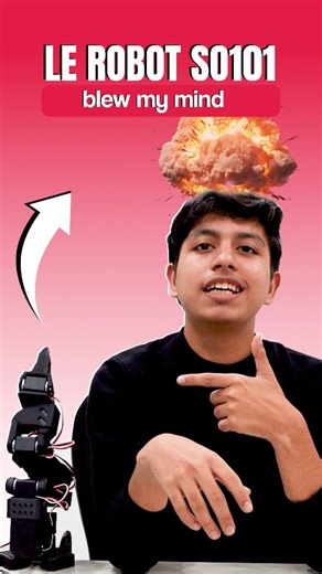 ThinkRobotics on Instagram: "Le robot SO 101 represents a new generation of physical AI built to understand movement, adapt to real-world physics, and perform precise actions beyond what screen-based AI can achieve. Designed to respond to motion-based cues and interact intelligently with objects, it showcases how artificial intelligence is evolving into something truly tangible. This technology bridges digital intelligence with real-world capability, offering a clear example of where the future 