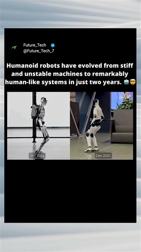 They Evolved Faster Than Humans! 🤯🤖🏃‍♂️ (2 Years of AI Robotics) #shorts