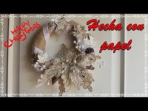 Christmas wreath made with paper. Christmas Ideas