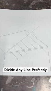 Divide Any Line Into Equal Spaces (No Math Needed)