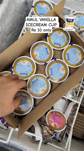 Unboxing rs 10 Amul Vanilla Icecream cup #amul #icecream #vanilla