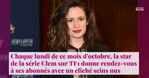 Non Stop People - Lucie Lucas : son cliché topless pour lutter contre le cancer du sein