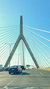 BOSTON, Leonard P. Zakim Bunker Hill Memorial Bridge 🌉 #usa #usareels #boston | Sam Wu