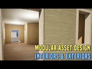 Modular Asset Design for Interiors & Exteriors at SAME TIME for Buildings, Houses, Rooms (UE5, Maya)