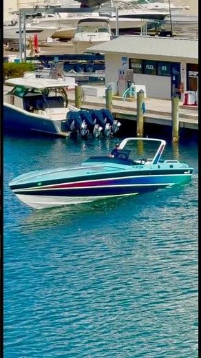 The U-Turn by the iconic Miami Vice Scarab