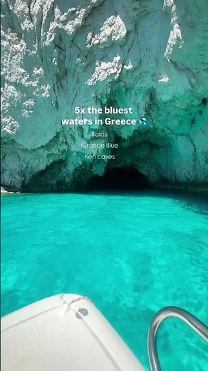 5x the bluest waters in Greece 🏝️👇🏻 . Balos beach (hike or boat), Kissamos, Crete Grande Blue