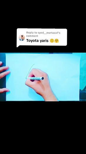 Toyota Yaris Drawing Tutorial | Graphic Art Talents