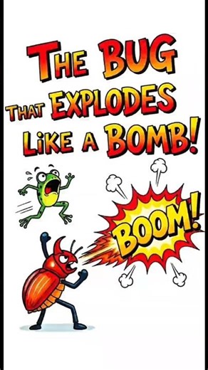 You Won’t Believe What This Bug Can Do! 💥 (Nature’s Little Explosive)” #shorts
