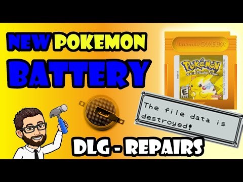 DLG Repairs - Replacing the battery in a Pokemon Yellow Cartridge