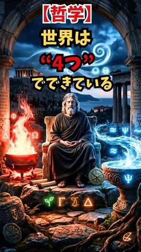 🔥🌊🌬️🌍 哲学：エンペドクレスの生涯 ― 世界は“4つの元素”でできている