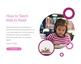 How to teach kids to read - Html Code Example by Nicepage