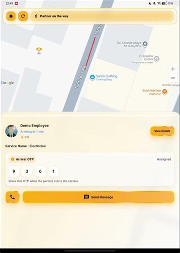How to Book a Service (Offline) | Real-Time Home Services App Demo