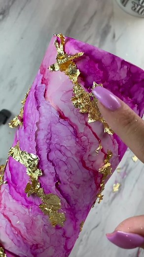 Part two to my watercolor marble. #marble #handpainted #diamondsanddust #tumbler #customtumbler