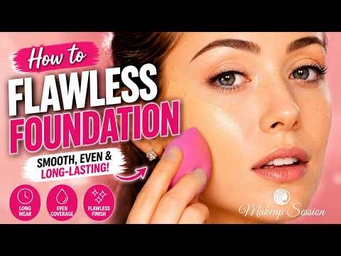 How to Apply Liquid Foundation for Flawless Skin | Long-Lasting Makeup Tutorial