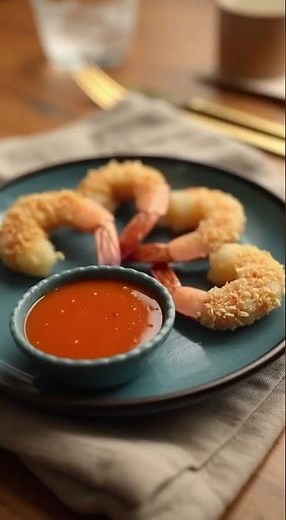 🥥 Air Fryer Coconut Shrimp 🍤 #food #recipe #cooking