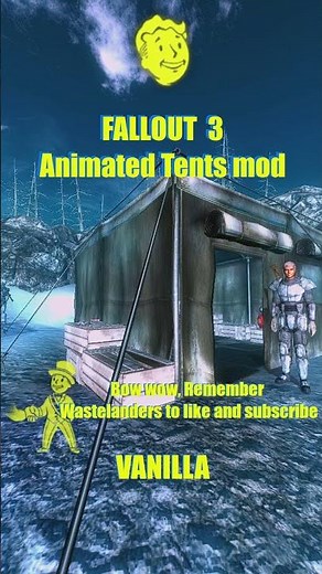 FO3 | MOD 💾FALLOUT 3 Animated Anchorage Tents #FO3 🎪 #MOD #Fallout3 #modding