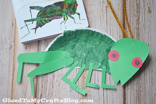 Paper Plate Cricket Craft Idea For Spring