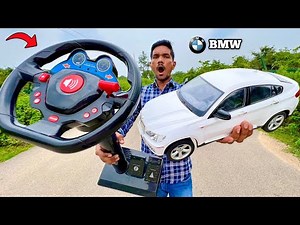 RC Fastest Real Steering FJ Cruiser Vs BMW RC Car Unboxing & Fight - Chatpat toy tv