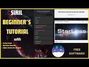 Siril Beginner Tutorial | Full Workflow with Veralux Scripts + SyQon Star Removal