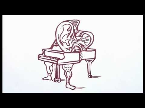 Draw a Surrealistic Piano.