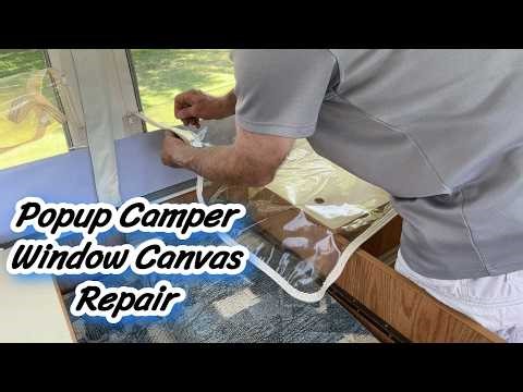 DIY Pop-Up Camper Window Repair & A/C Performance Test!